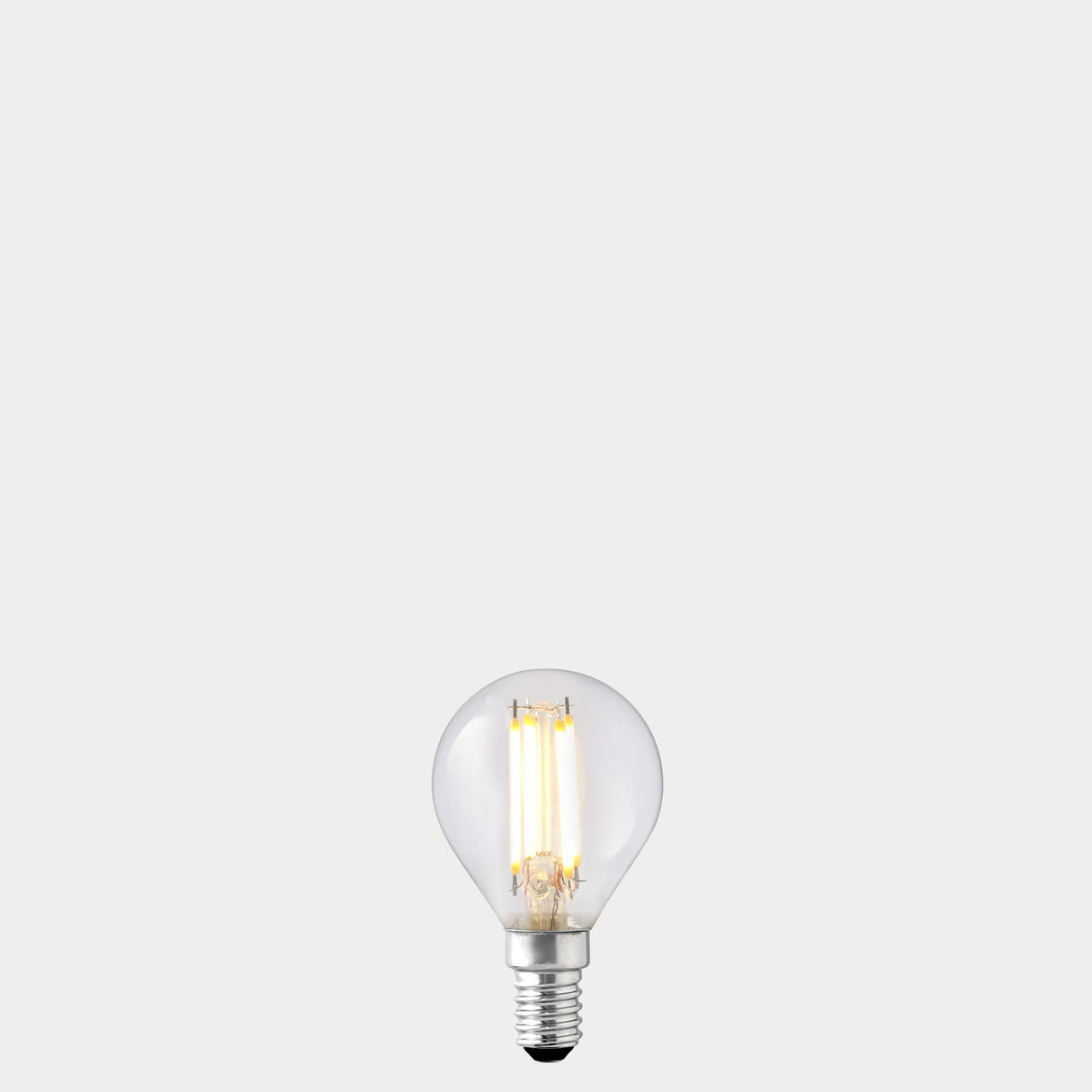 4W 24 Volt DC Fancy Round LED Bulb E14 in Warm White