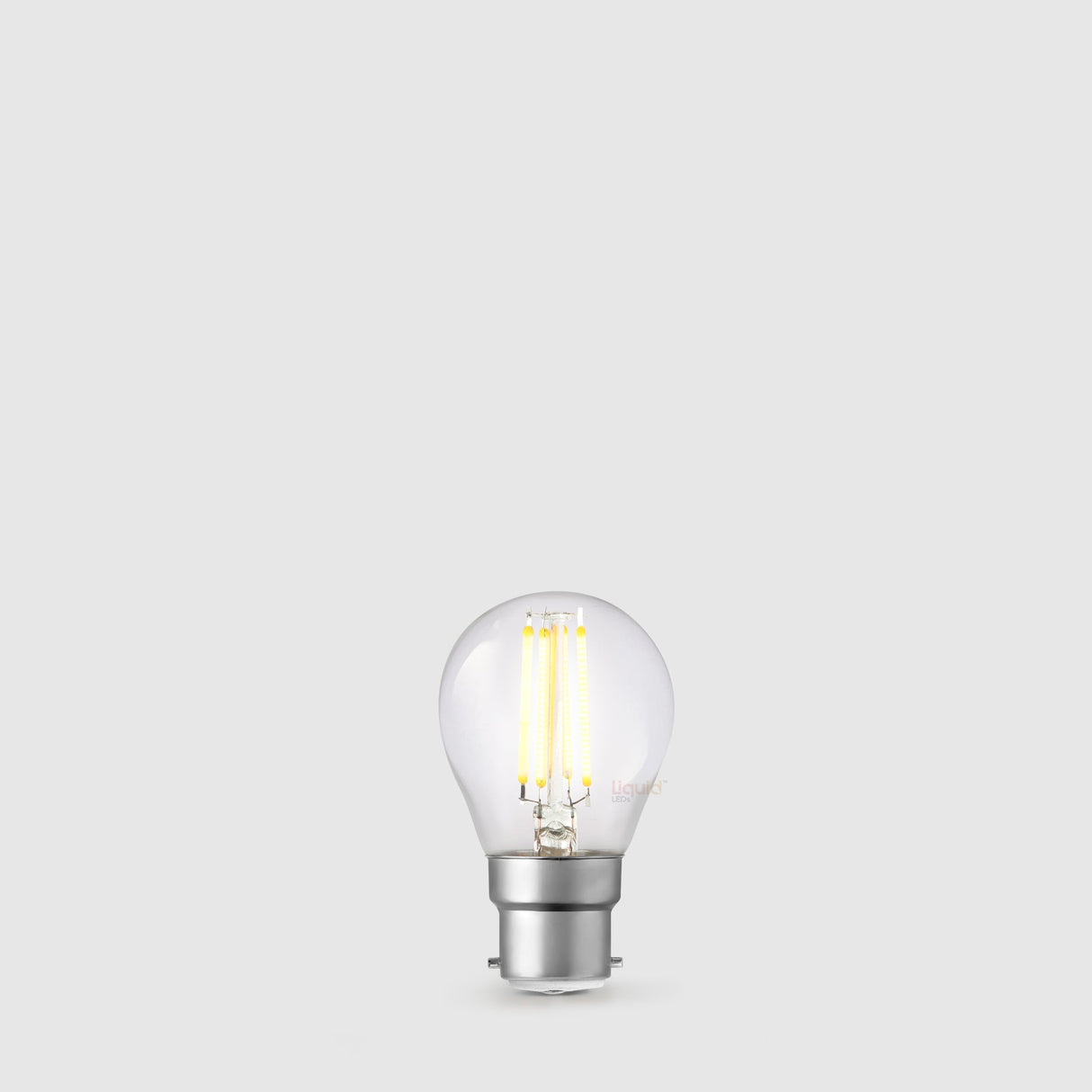 4W 24 Volt DC Fancy Round LED Bulb B22 in Warm White - LiquidLEDs™ - Fancy Round