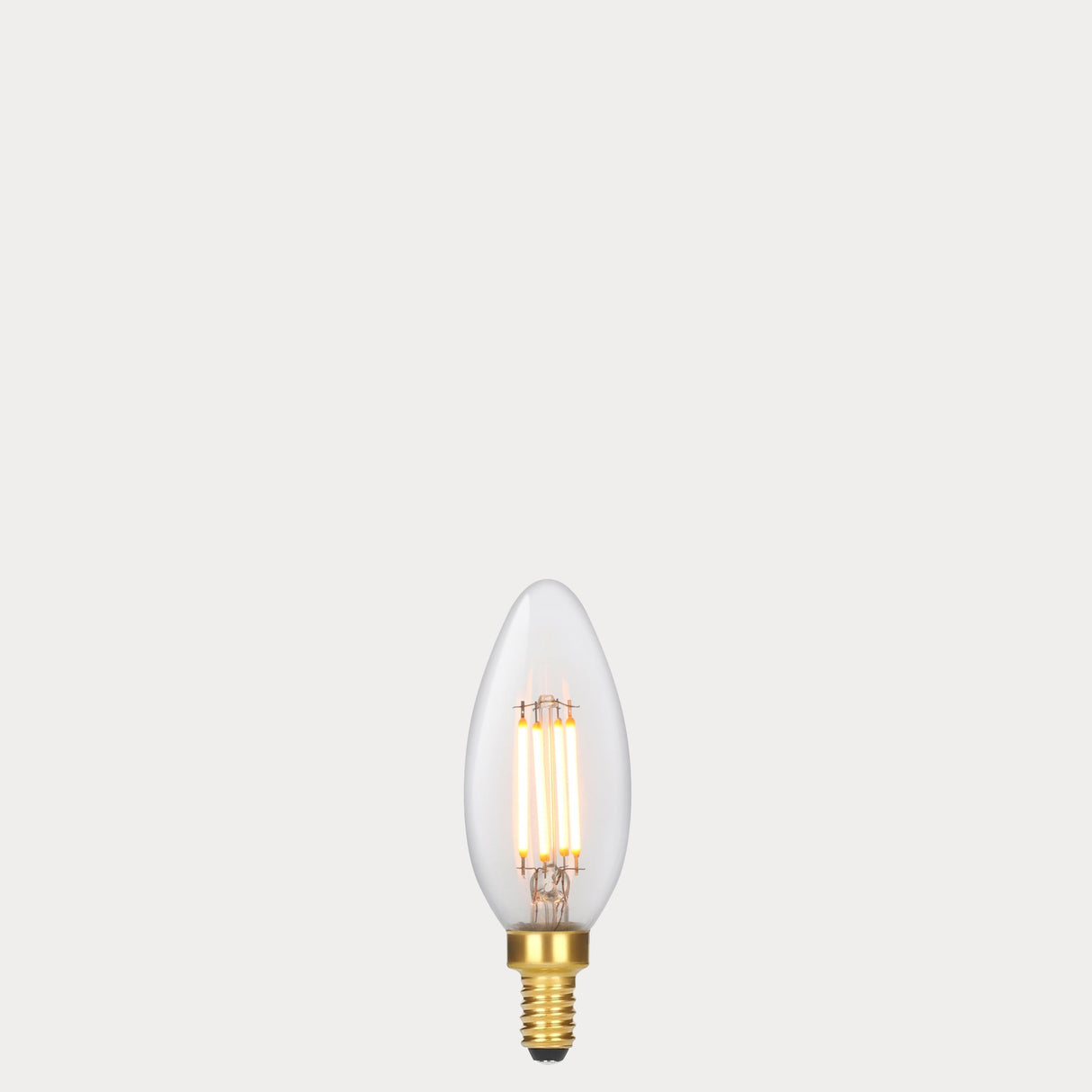 4W Candle LED Bulb E12 Clear in Extra Warm - LiquidLEDs® - Candle Bulbs