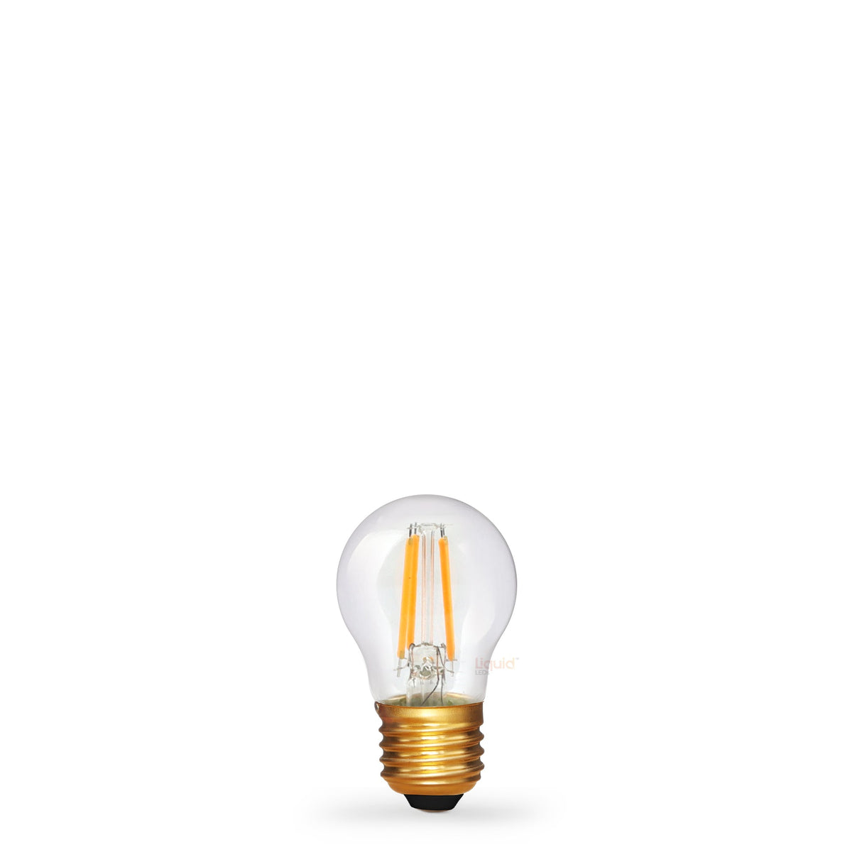 4W Fancy Round LED Bulb E27 Clear in Extra Warm - LiquidLEDs™ - Fancy Round