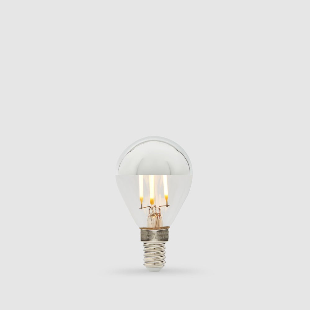 4W Fancy Round Mirror Crown LED Bulb E14 - LiquidLEDs™ - Mirror Crown Bulbs