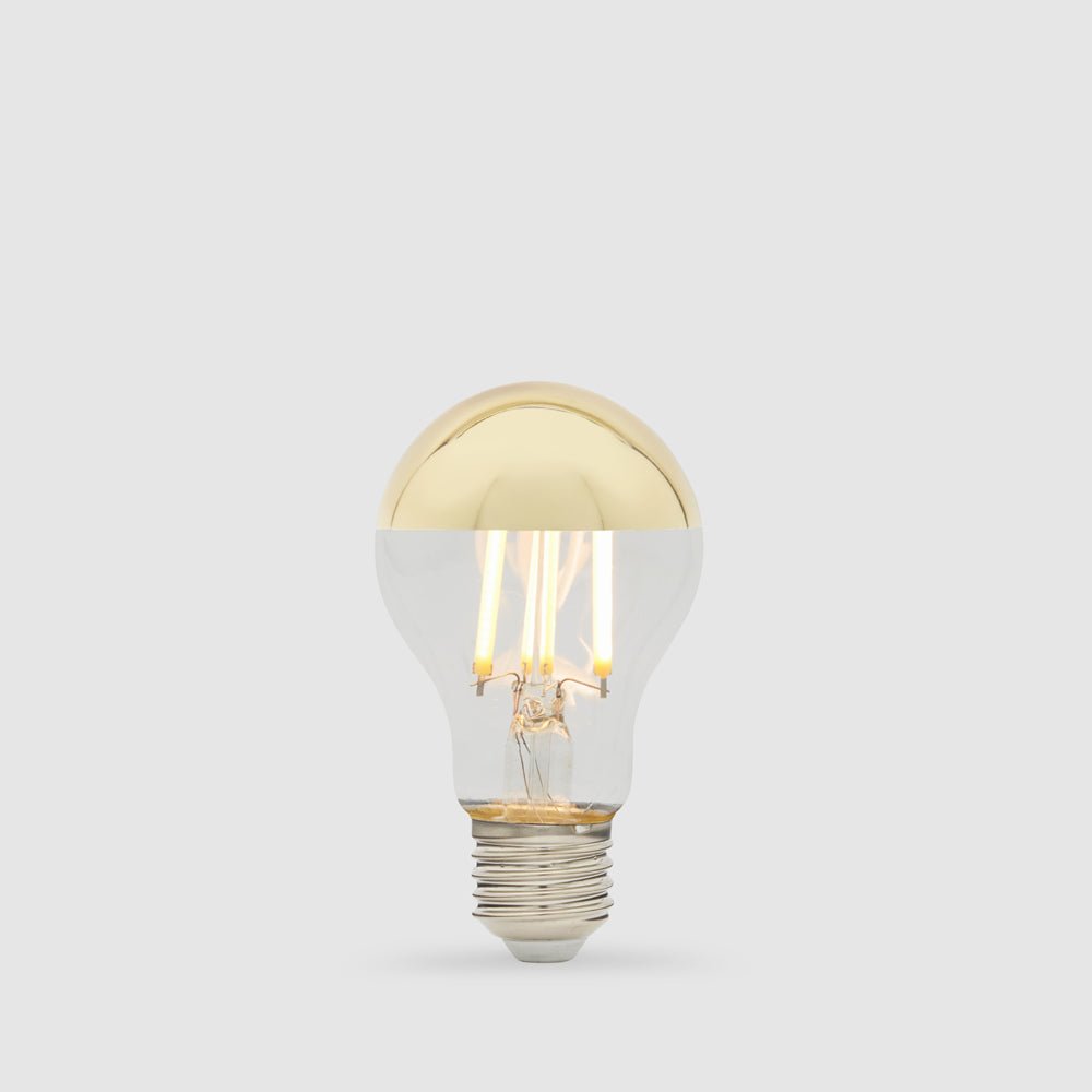 7.5W GLS Gold Crown LED Bulb E27 - LiquidLEDs™ - Mirror Crown Bulbs