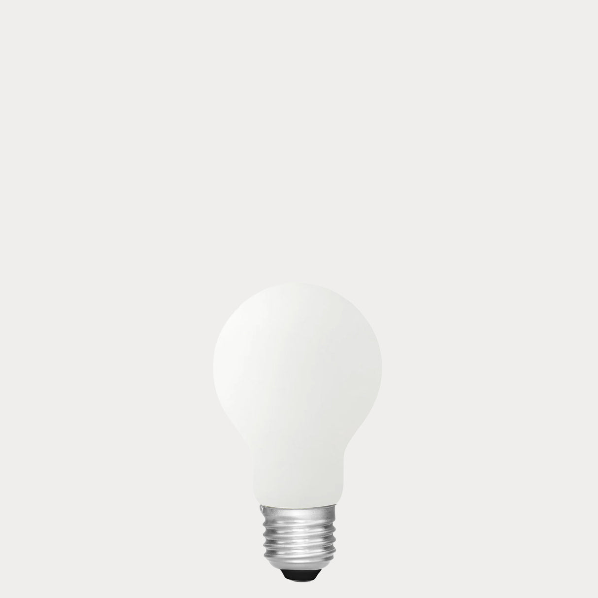 Dulora 11W E27 LED GLS bulb in frosted glass, shown unlit.