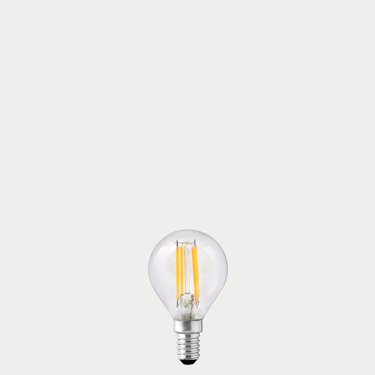 4W 24 Volt DC Fancy Round LED Bulb E14 in Warm White