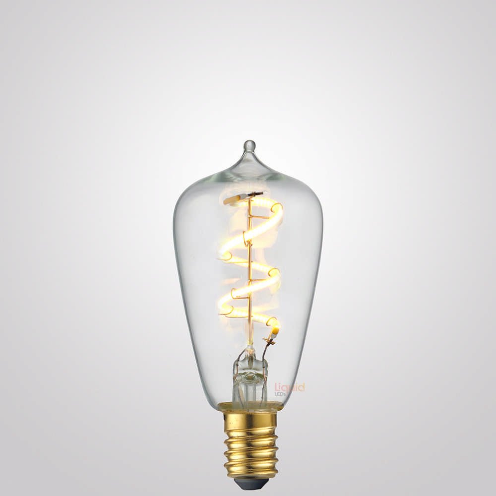 3W Mini Edison Spiral LED Bulb E14 in Extra Warm - LiquidLEDs™ - Edison Bulbs