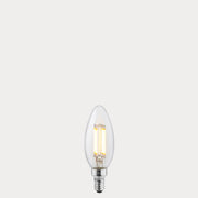 Dulora 2.5W Candle LED Bulb E12 Clear in Warm White