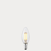Dulora 2.5W Candle LED Bulb E14 Clear in Warm White