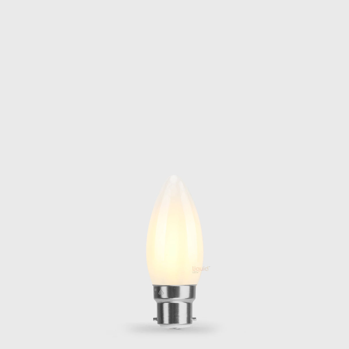 2W Candle LED Bulb B22 Frost in Warm White - LiquidLEDs™ - Candle Bulbs