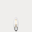 2w Clear dimmable led light bulb with E27 base in warm white colour CRI90  