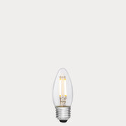 2w Clear dimmable led light bulb with E27 base in warm white colour CRI90