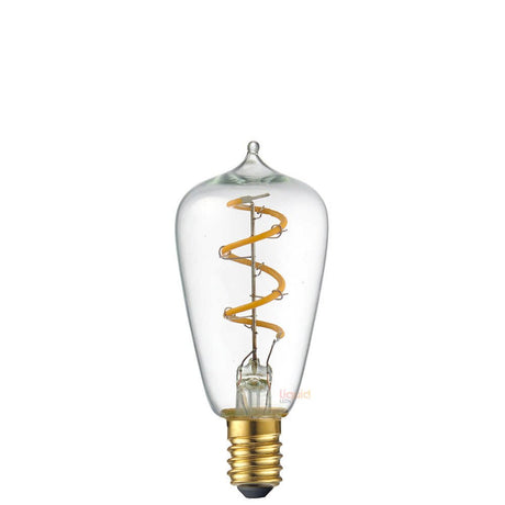 3W Mini Edison Spiral LED Bulb E14 in Extra Warm - LiquidLEDs™ - Edison Bulbs