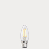4W Candle LED Bulb B22 Clear in Warm White