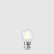4W 24 Volt DC Fancy Round LED Bulb B22 in Warm White - LiquidLEDs™ - Fancy Round