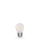 4W 24 Volt DC Fancy Round LED Bulb Frost E27 in Warm White - LiquidLEDs™ - Fancy Round