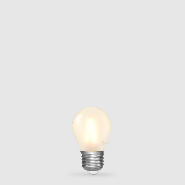 4W 24 Volt DC Fancy Round LED Bulb Frost E27 in Warm White - LiquidLEDs™ - Fancy Round