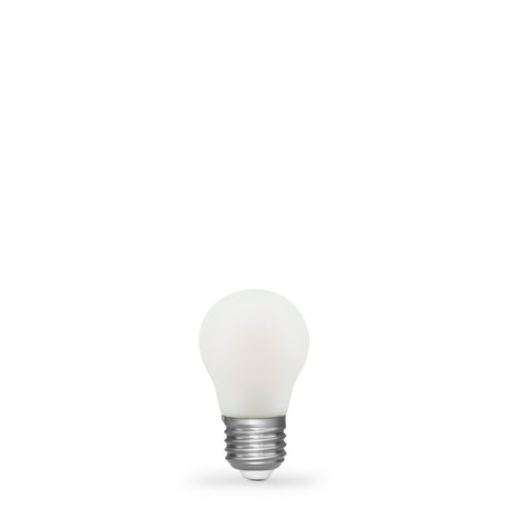 4W 24 Volt DC Fancy Round LED Bulb Opal E27 in Warm White - LiquidLEDs™ - Fancy Round