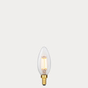 Dulora 4W Candle LED Bulb E12 Clear in Extra Warm