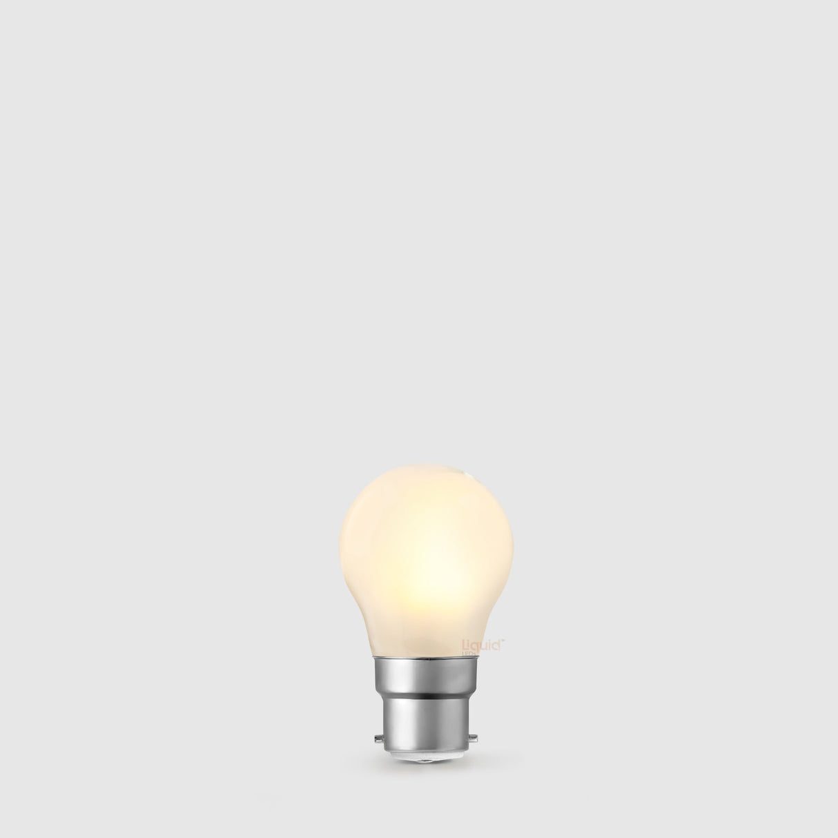 4W Fancy Round LED Bulb B22 Frost in Warm White - LiquidLEDs™ - Fancy Round