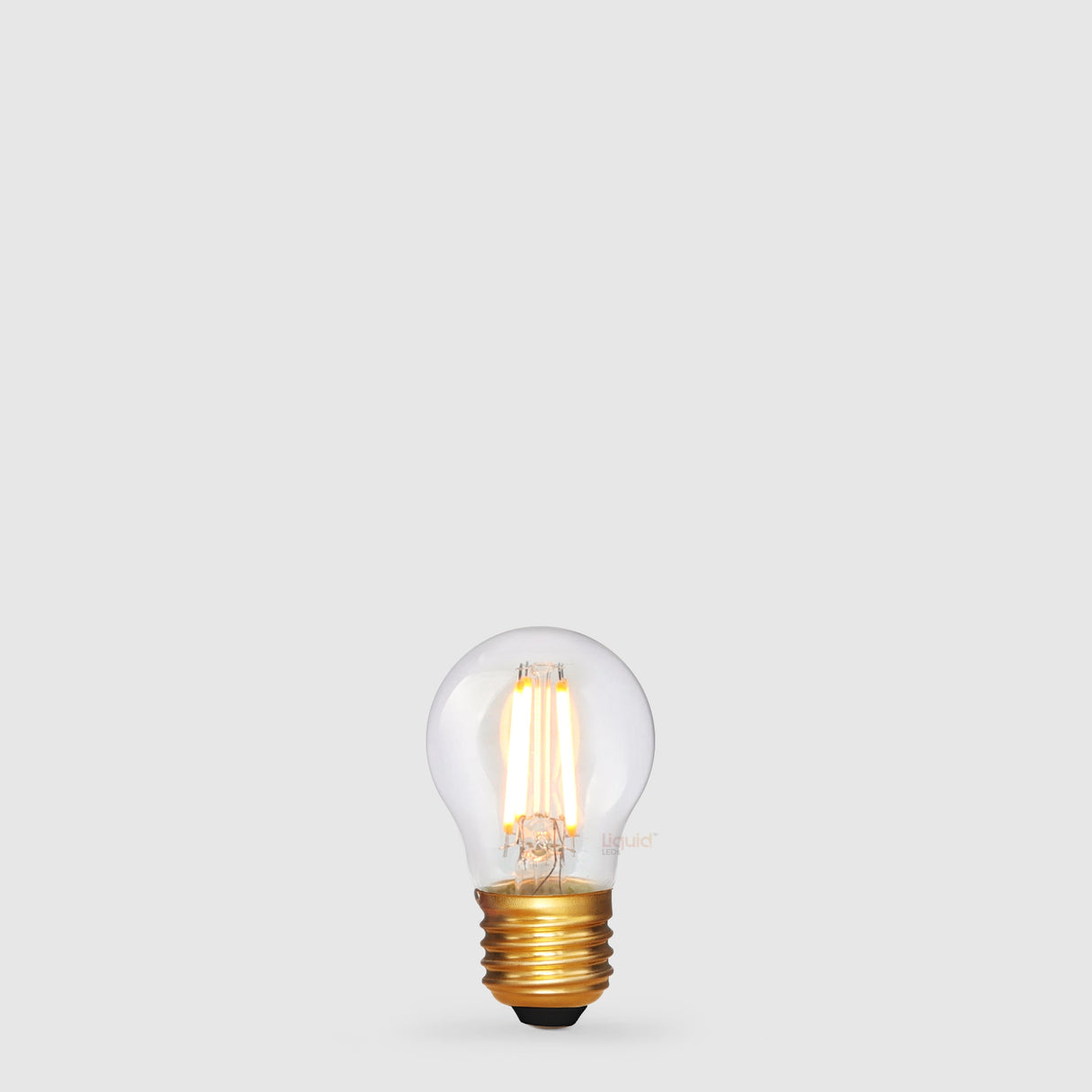 4W Fancy Round LED Bulb E27 Clear in Extra Warm - LiquidLEDs™ - Fancy Round