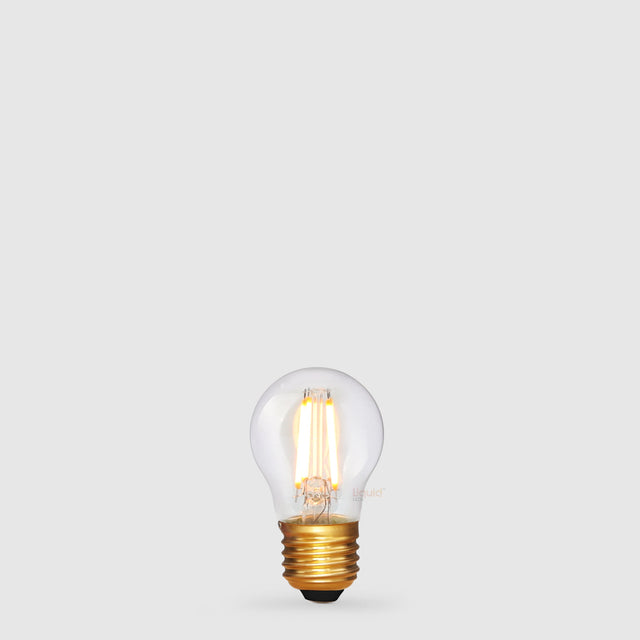 4W Fancy Round LED Bulb E27 Clear in Extra Warm - LiquidLEDs™ - Fancy Round