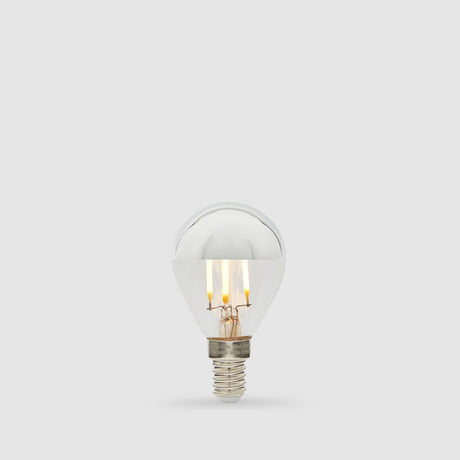 4W Fancy Round Mirror Crown LED Bulb E14 - LiquidLEDs™ - Mirror Crown Bulbs