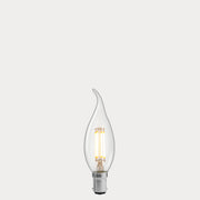 Dulora 4W Flame Tip Candle LED Bulb B15 Clear in Warm White