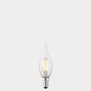 Dulora 4W Flame Tip Candle LED Bulb E14 Clear in Warm White