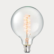 Dulora 4W G125 Spiral LED Bulb B22 in Extra Warm