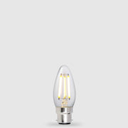 Dulora 5.5W Candle LED Bulb B22 Clear in Warm White