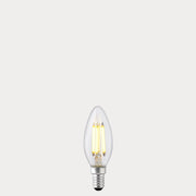 Dulora 5.5W Candle LED Bulb E12 Clear in Warm White