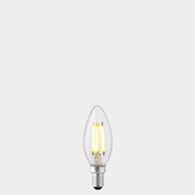 Dulora 5.5W Candle LED Bulb E14 Clear in Warm White