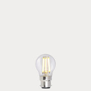 Dulora 5.5W Fancy Round LED Bulb B22 Clear in Warm White