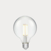 Dulora 7.2W G95 LED Globe E27 Clear in Warm White