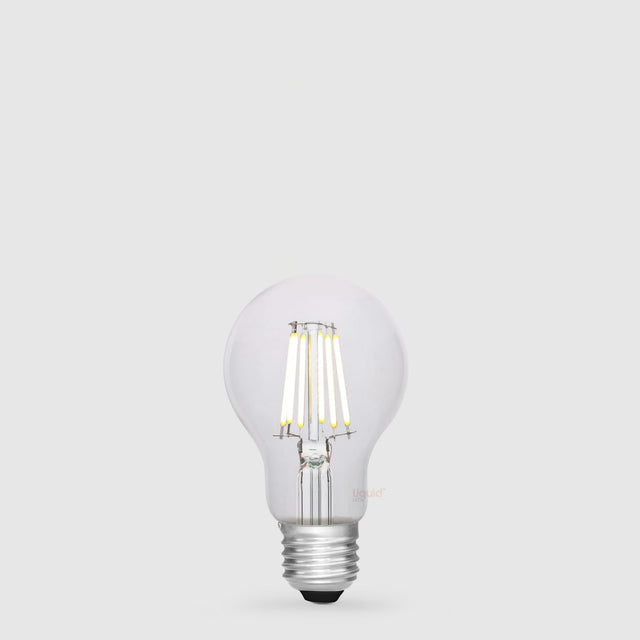 8W 12 - 24 Volt AC/DC GLS LED Bulb E27 Clear in Natural White - LiquidLEDs™ - Traditional Bulbs