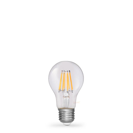 8W 24 Volt DC GLS LED Bulb E27 Clear in Warm White - LiquidLEDs™ - Traditional Bulbs