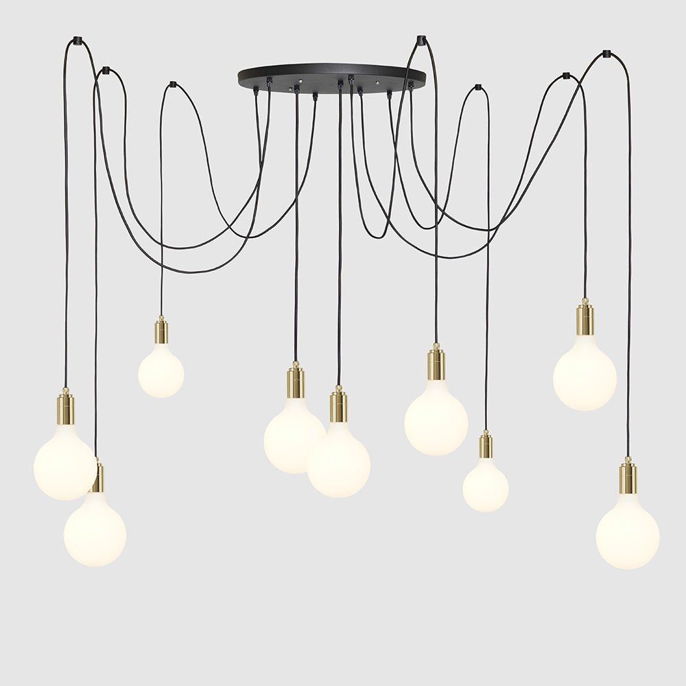 9 Drop Chandelier Light + 8W G125 LED Globe - LiquidLEDs™ - Ceiling Lights