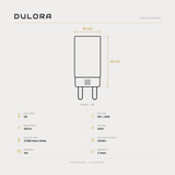 Dulora 5W G9 LED Bulb in Warm White specifications
