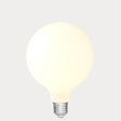 Dulora 11W G125 LED Globe E27 Porcelain in Soft White illuminated soft white 3000K diffused glow