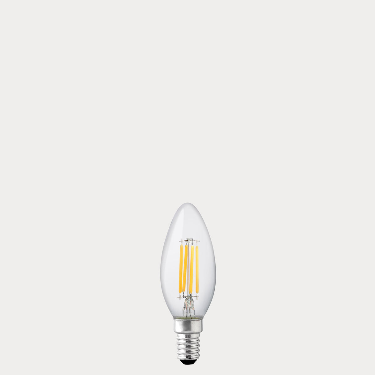 4W 12 Volt DC Candle LED Bulb E14 in Warm White