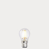 4W 24 Volt DC Fancy Round LED Bulb B22 in Warm White