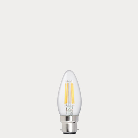 4W Candle LED Bulb B22 Clear in Warm White
