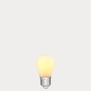 Dulora 4W Fancy Round LED Bulb E27 Porcelain in Warm White illuminated warm white 2700K diffused glow