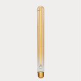 Dulora 4W Vintage Tubular Long LED Bulb E27 Amber in Ultra Warm White Low Voltage single filament glowing ultra warm white 2000K