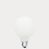 A classic spherical G95 LED Globe E27 Porcelain in Soft White