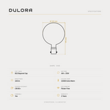 Dulora 4W G125 Clear Spiral B22 specifications