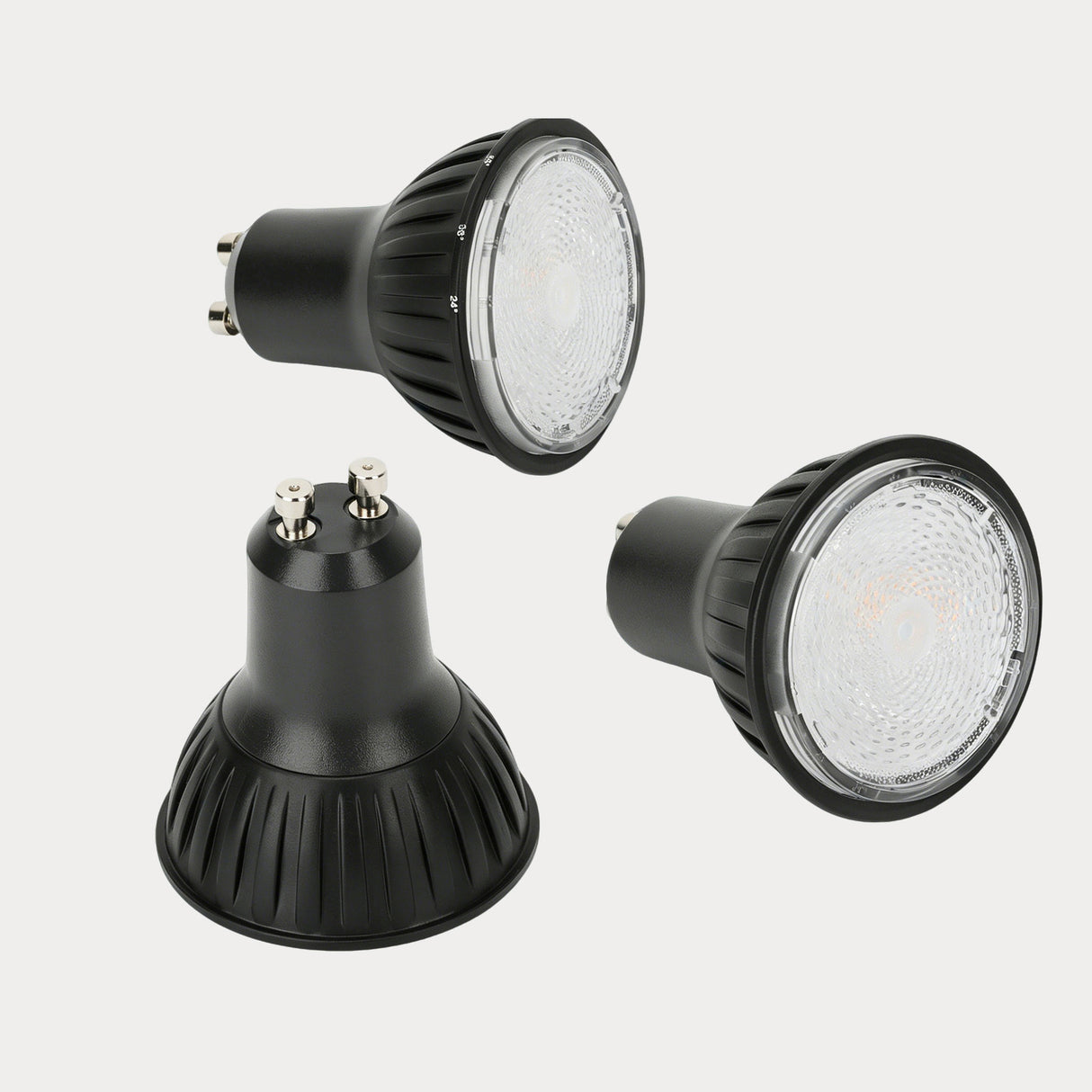 spotlight GU10 LED light bulb with adjustable beam angles Dulora