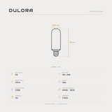4W T25 LED bulb E12 specifications: 470 lm, 2700K, CRI 90+, R9 50, dimmable, 3-year warranty