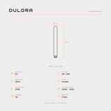 4W Long Tube Porcelain LED bulb E27 specifications: 30x290mm, 300 lm, 2700K, CRI 90+, R9 60, dimmable, 3-year warranty