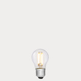 4W 24 Volt DC Fancy Round LED Bulb Clear E27 in Warm White