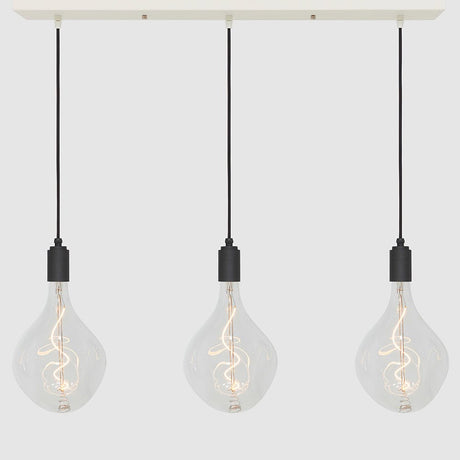 Linear Three Light Pendant + Designer 180mm Clear - LiquidLEDs™ - Ceiling Lights